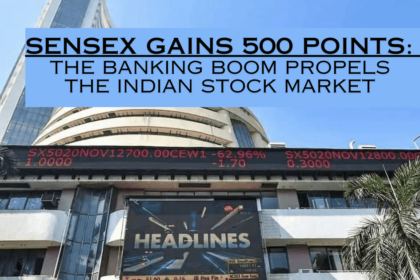 Sensex gains 500 points