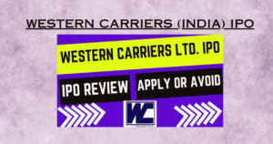 Western Carriers (India) IPO