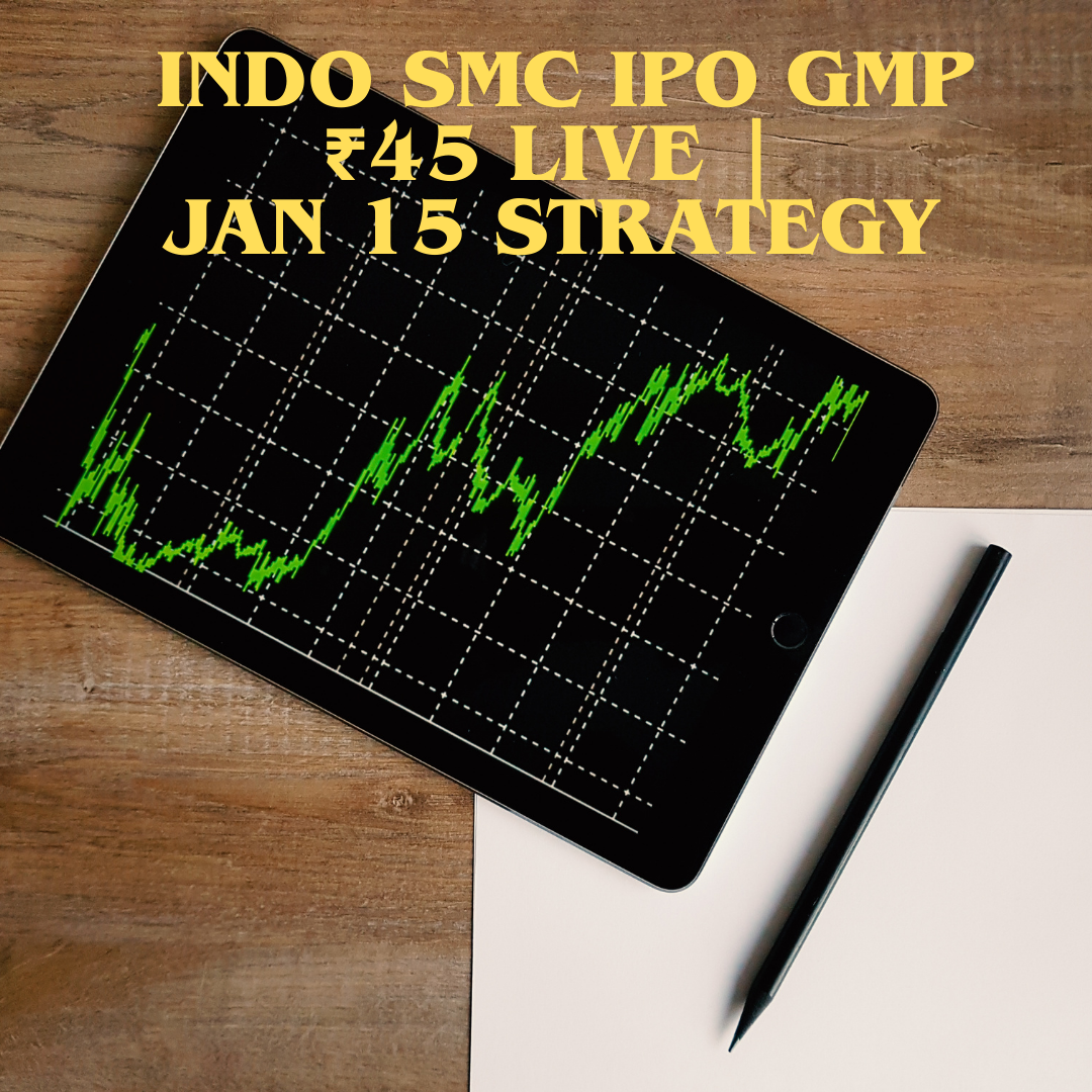INDO-SMC-IPO-GMP-₹45-Live-Jan-15-Strategy-1 INDO SMC IPO GMP ₹45 Live | Jan 15 Strategy