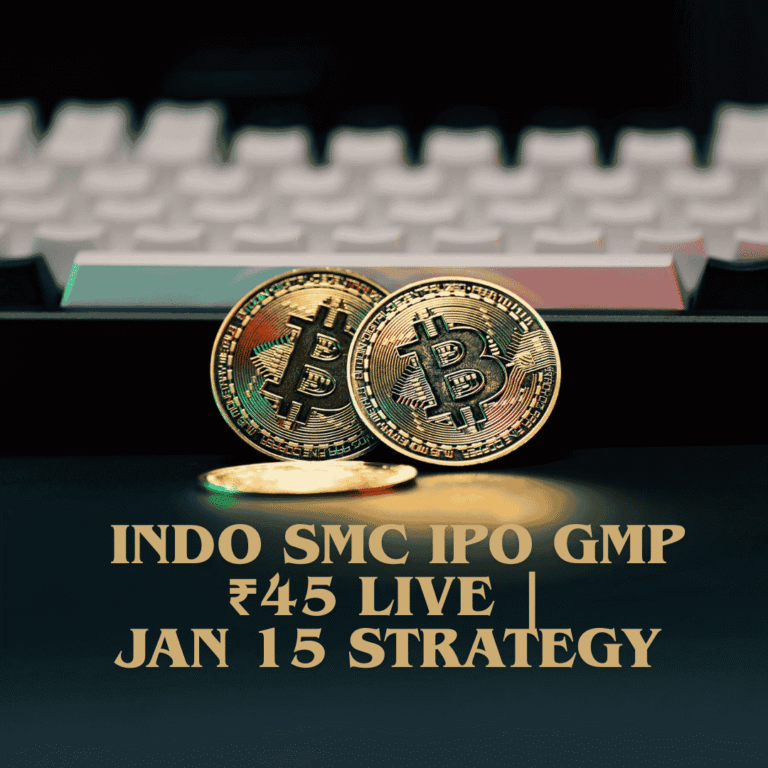 INDO SMC IPO GMP ₹45 Live | Jan 15 Strategy