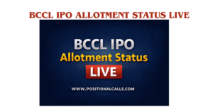 BCCL IPO Allotment Status LIVE
