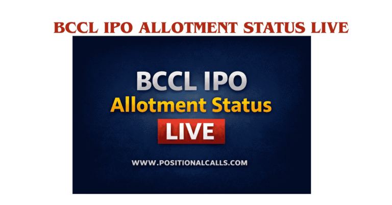 BCCL IPO Allotment Status LIVE: Check KFintech Allotment Link, GMP & Listing Strategy
