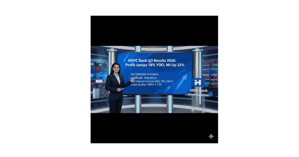 HDFC Bank Q3 Results 2026: Profit Rises 11.5% to ₹18,654 Crore as NPAs Improve