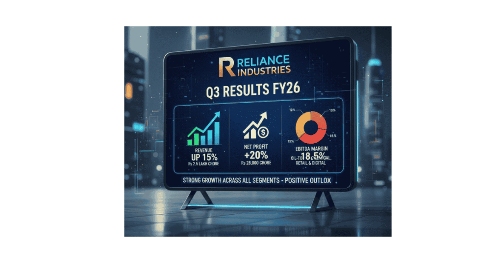 Reliance Industries Q3 Results FY26: Profit at ₹22,290 Crore, EBITDA Hits Record ₹50,932 Crore