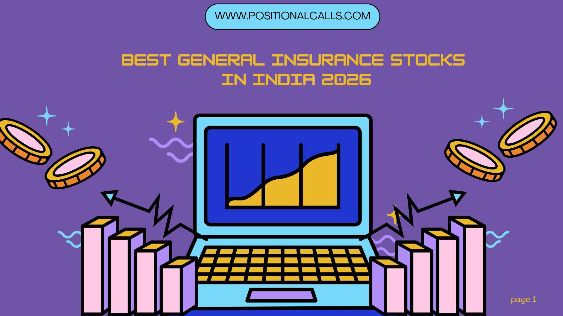 Purple-Yellow-Playful-Illustrative-Stock-Market-Trend-Presentation Best General Insurance Stocks in India 2026 (Top 6 Picks)