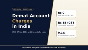 “Demat account charges in India: cost of a Rs 1 lakh delivery buy and Rs 1.1 lakh sell”